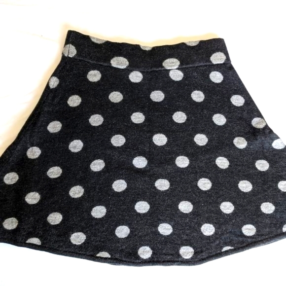 Krimson Klover Small Polka Dot Wool Skirt - Picture 3 of 5
